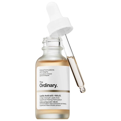 THE ORDINARY LACTIC ACID 10% + HA 2% SUPERFICIAL PEELING FORMULATION 30ML