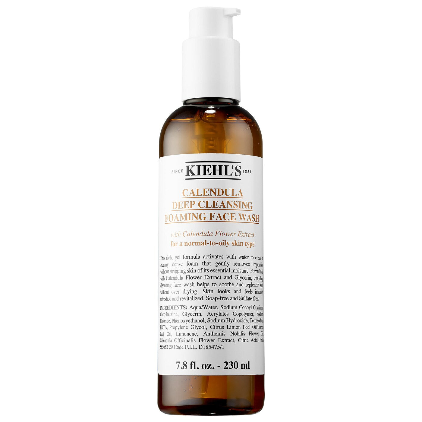 KIEHL'S CALENDULA DEEP CLEANSING FOAMING FACE WASH