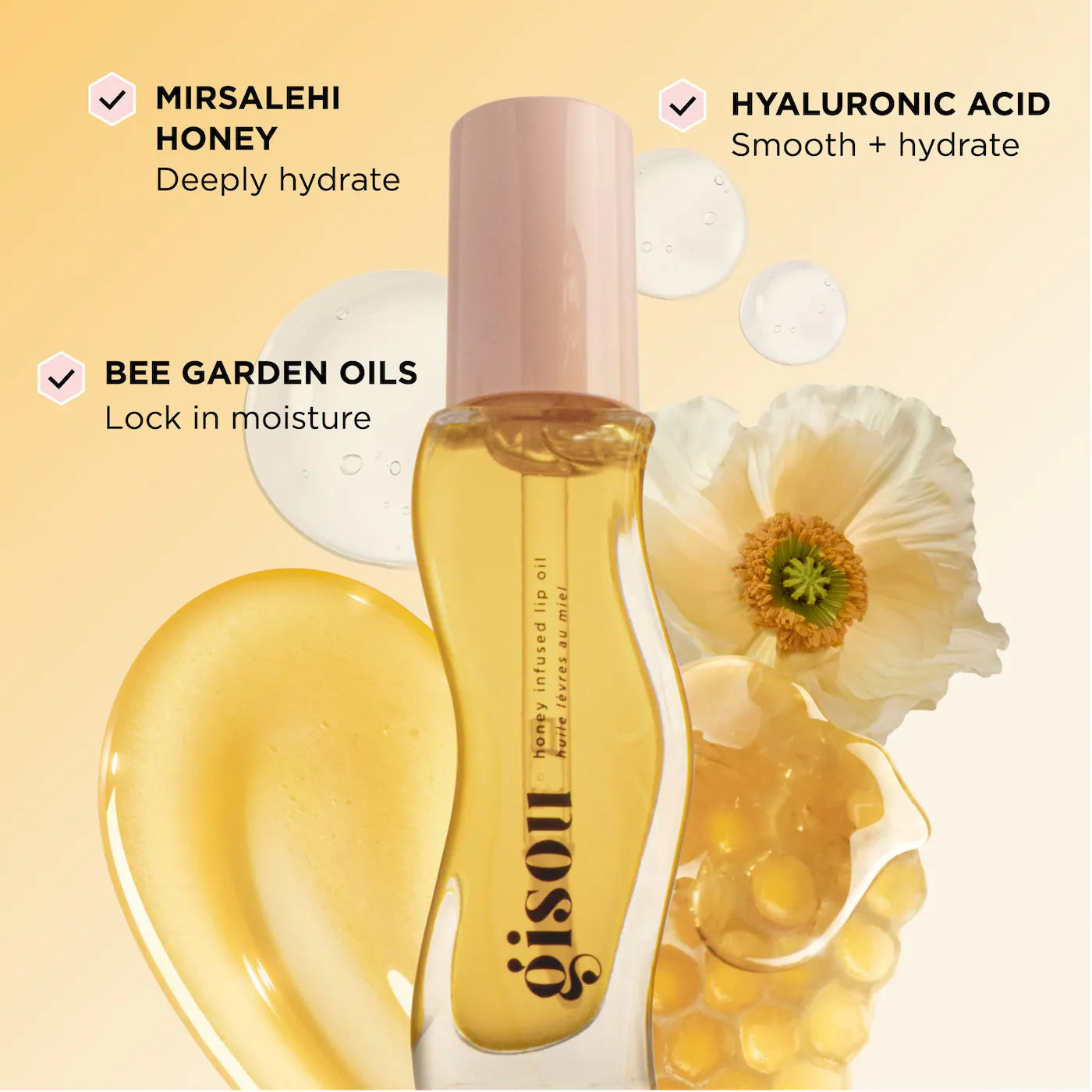 GISOU HONEY INFUSED LIP OIL 8ML