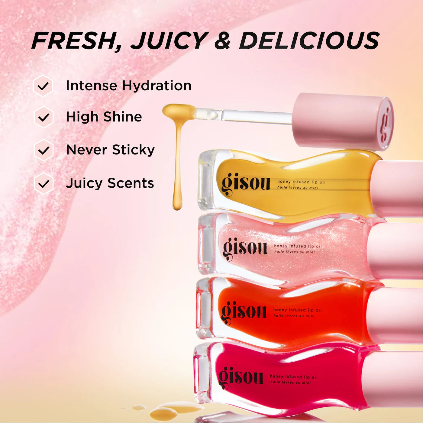 GISOU HONEY INFUSED LIP OIL 8ML