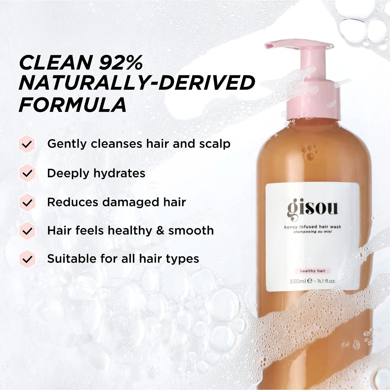 GISOU HONEY INFUSED HAIR WASH 330ML