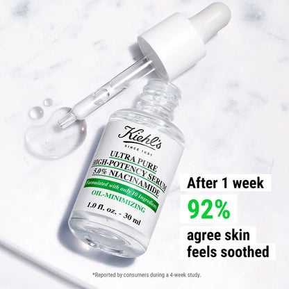 KIEHL'S ULTRA PURE 5.0% NIACINAMIDE OIL-MINIMISING HIGH-POTENCY SERUM 30ML