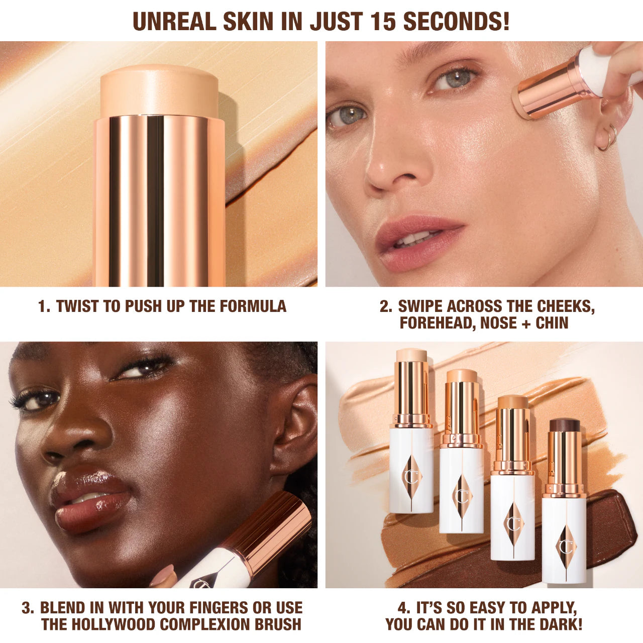 CHARLOTTE TILBURY UNREAL SKIN SHEER GLOW TINT FOUNDATION